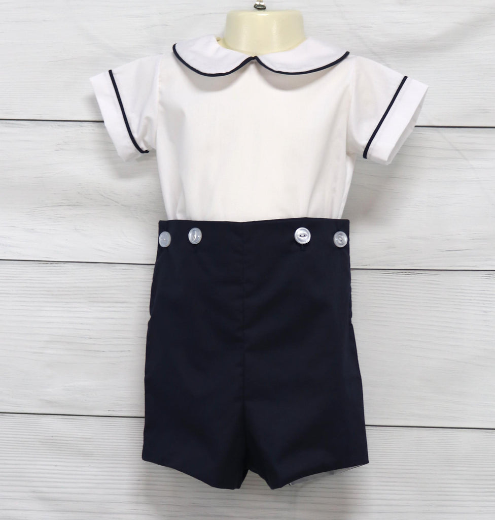 Baby Boy Baptism Outfit, Modern Boy Christening Outfit, Zuli Kids 292367