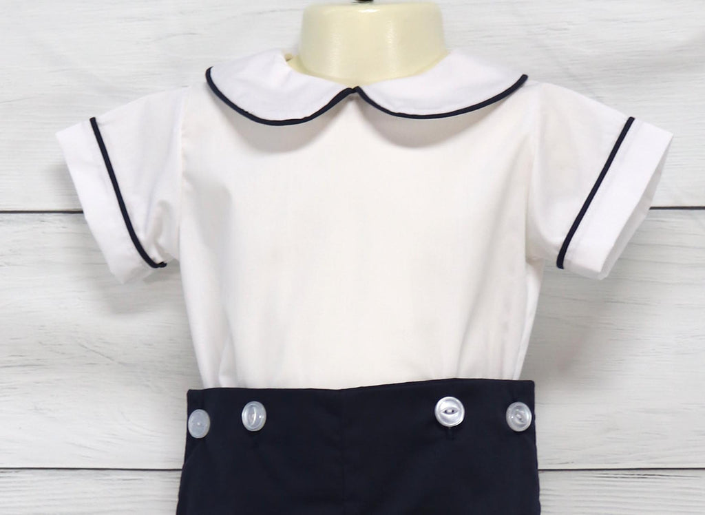 Baby Boy Baptism Outfit, Modern Boy Christening Outfit, Zuli Kids 292367