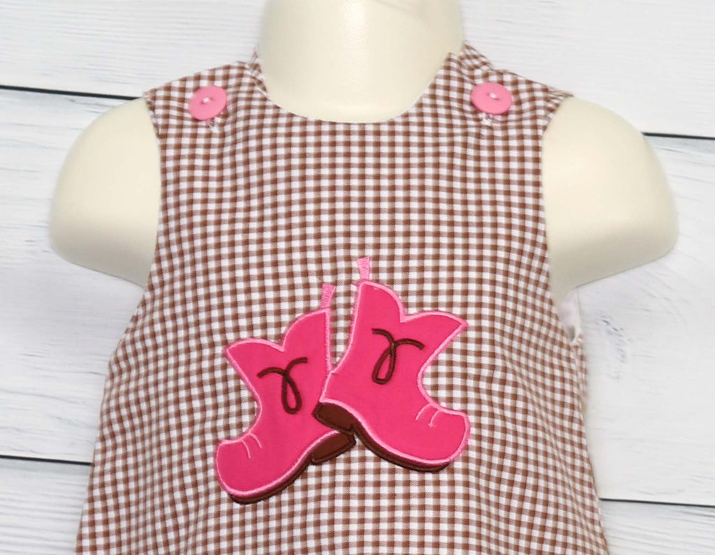 Baby cowgirl jumper dress