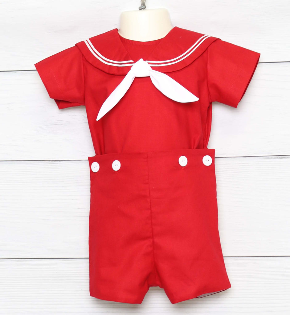 Baby Boy Sailor Outfit, Nautical Baby Clothes, Zuli Kids 292159