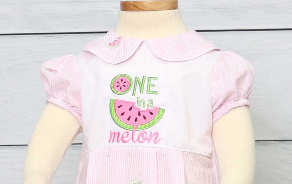 One in a Melon First Birthday Outfit