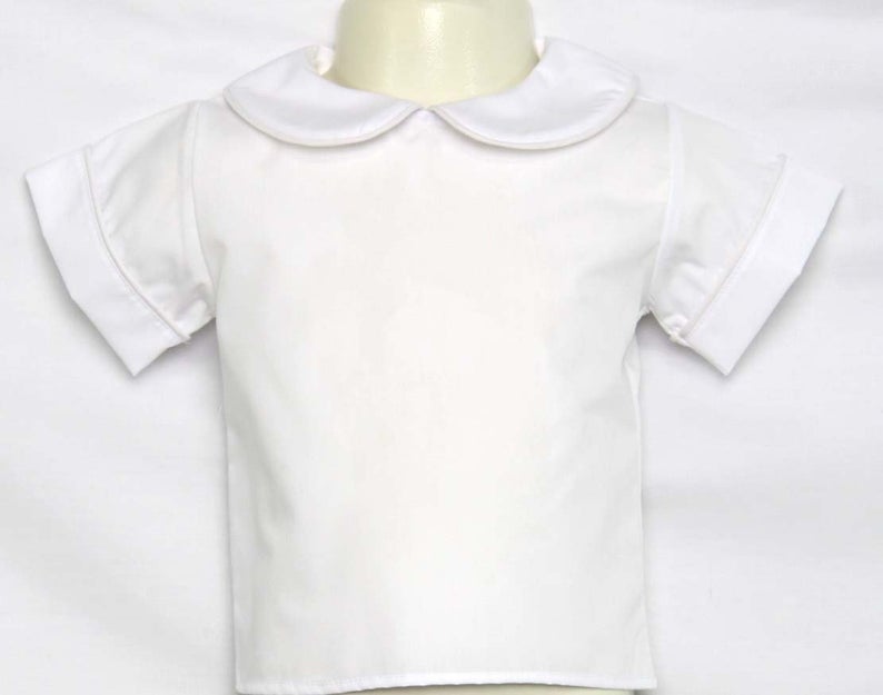 Toddler boy white dress shirt