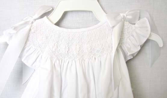 Baby Girl Baptism Dress, Infant Girl Christening Dress, Baby Girl White Dress, 412598 -CC081