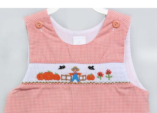 Smocked Thanksgiving Outfit Girl,