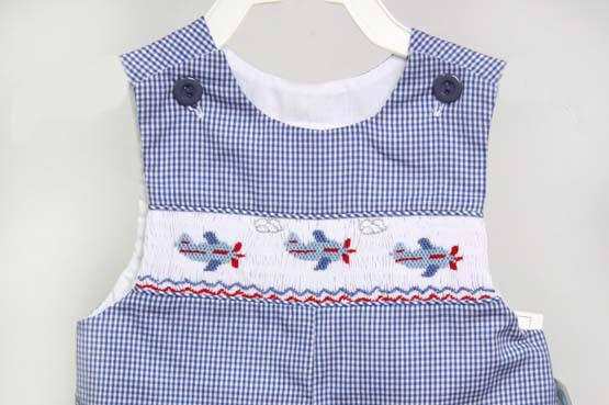 Baby Boy Rompers, Smocked Baby Clothes Boy, Airplane Birthday Outfit 412738 -DD127