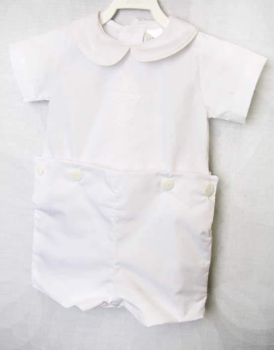 Baby boy white baptism outfit