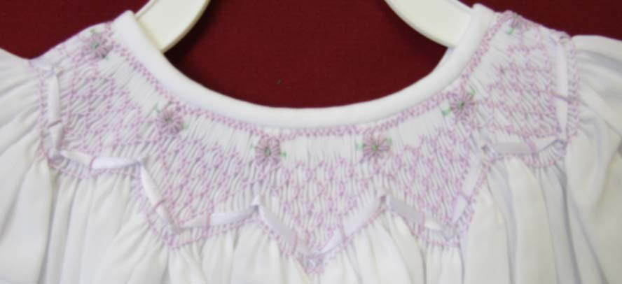 Size 2T, Lilac, Orchid, White Dress