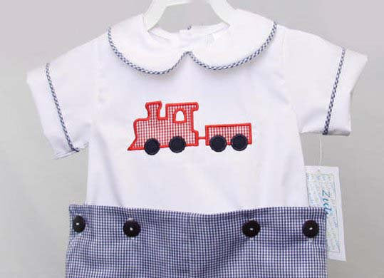Baby Boy Rompers, Train Birthday Shirt, Zuli Kids 293647
