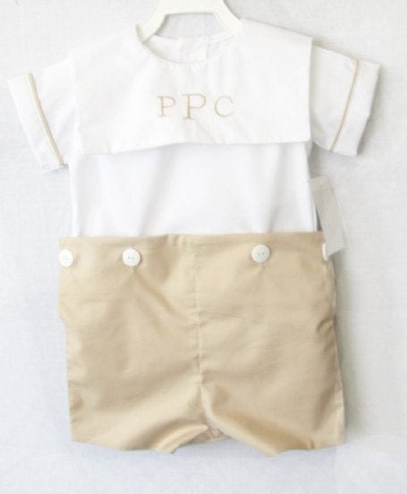 Infant Boy Baptism Outfit
