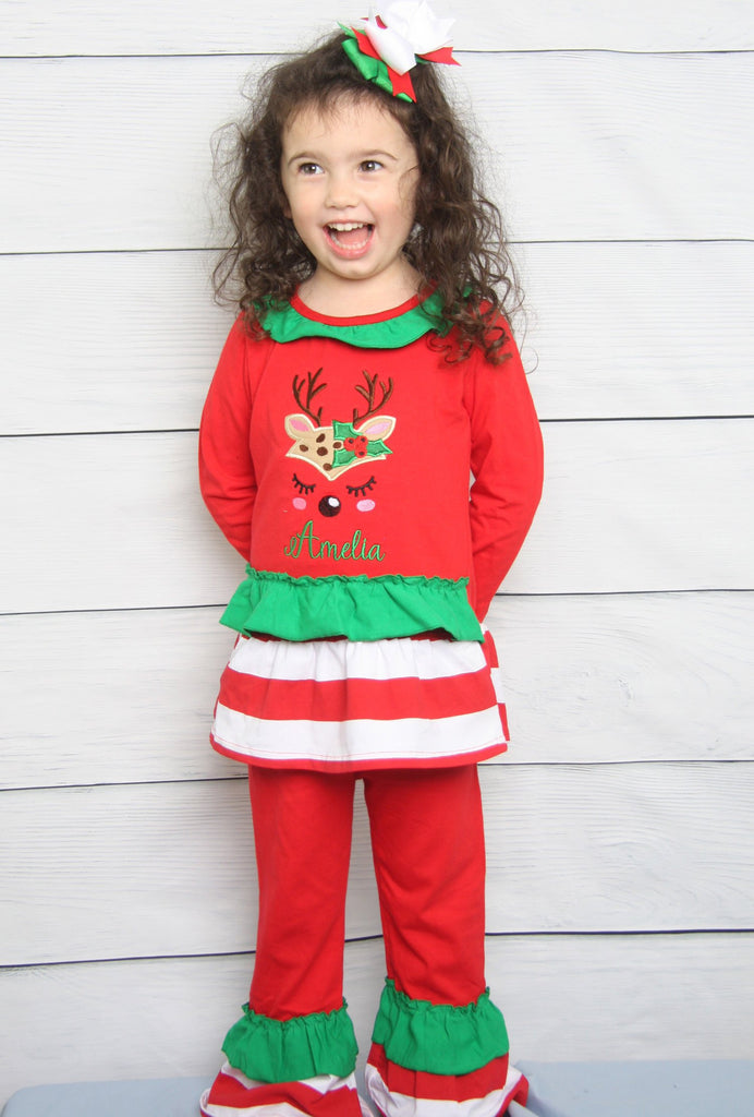 Toddler girl Christmas outfit