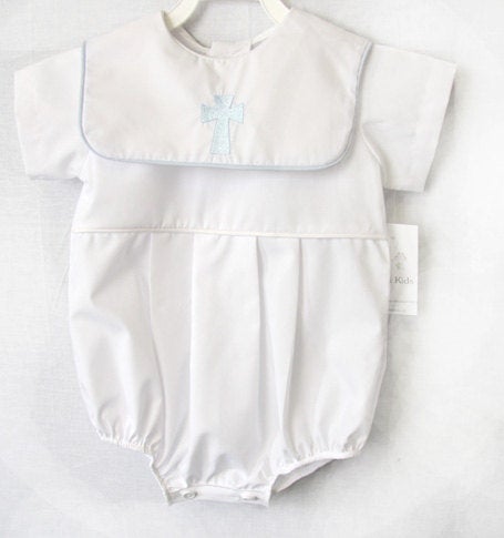 Baby boy baptism outfit