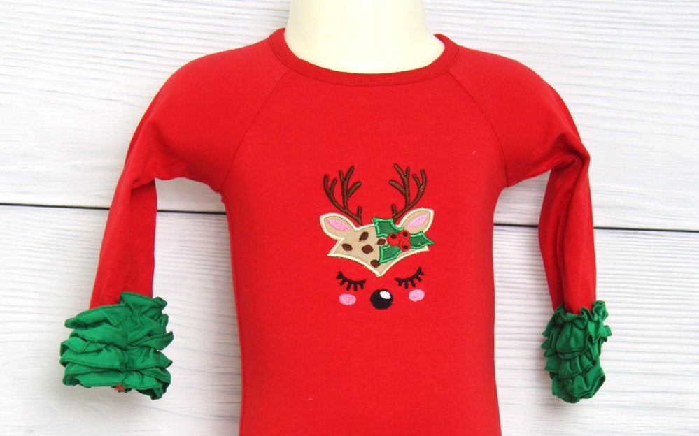 Baby Girl Christmas Gown, Infant Christmas Outfit, First Christmas Outfit 293657