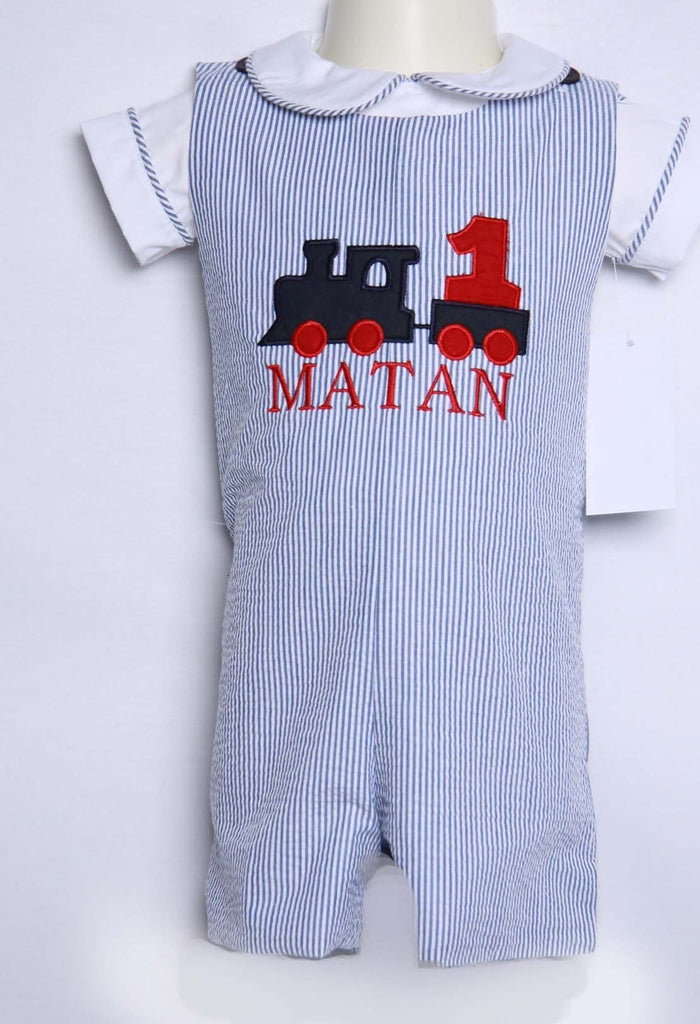 Thomas the train first birthday outfit