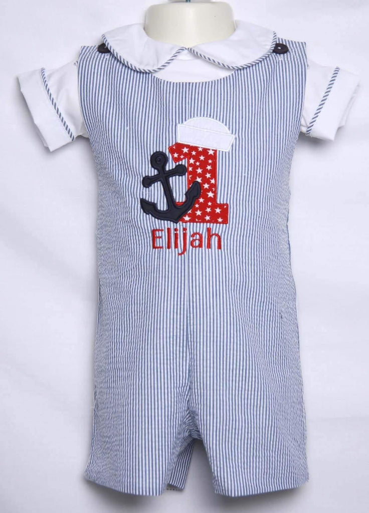 Nautical First Birthday Outfit Boy