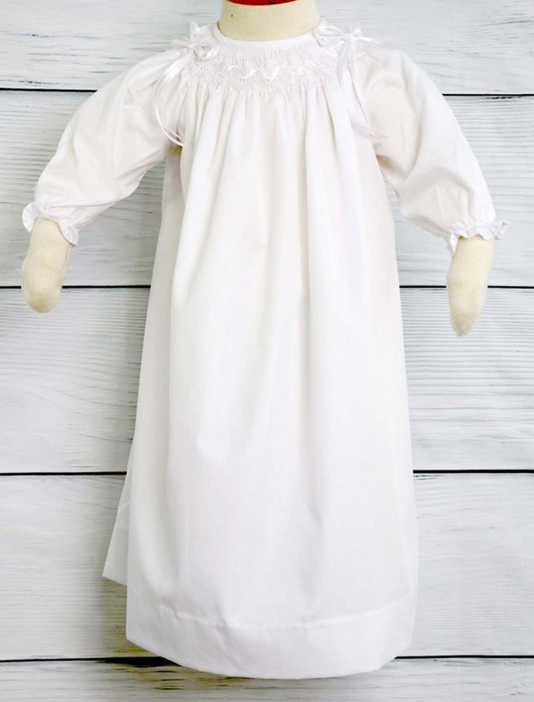 Baby Girl Christening Dress, Smocked Dresses, Zuli Kids CC222, DD222