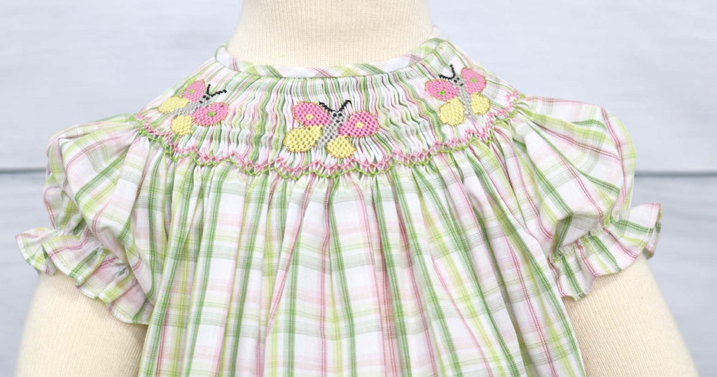 smocked baby clothes, smocked clothing