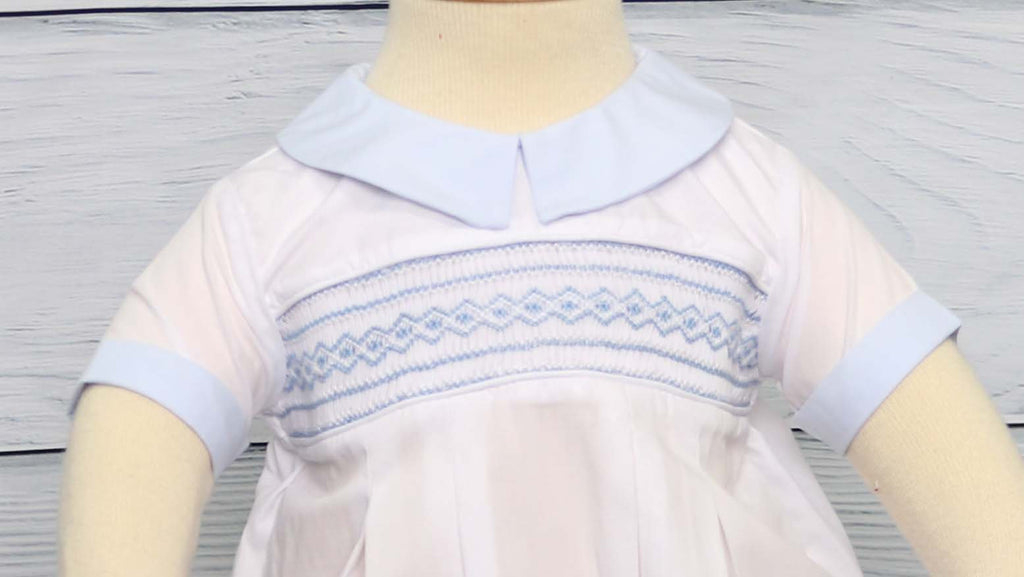 Boys Baptism Outfit, Smocked Baby Boy Christening Outfit, Zuli Kids 412019-BB058