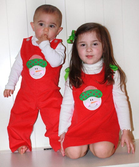 Matching Christmas Outfits for Siblings.