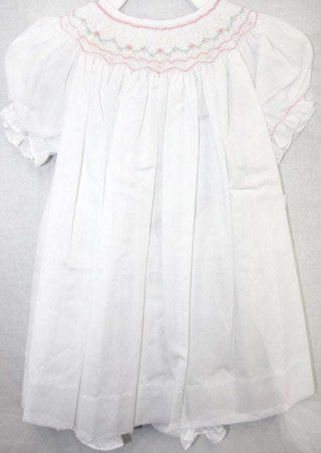 baby girl smocked dress, smocked baby clothes