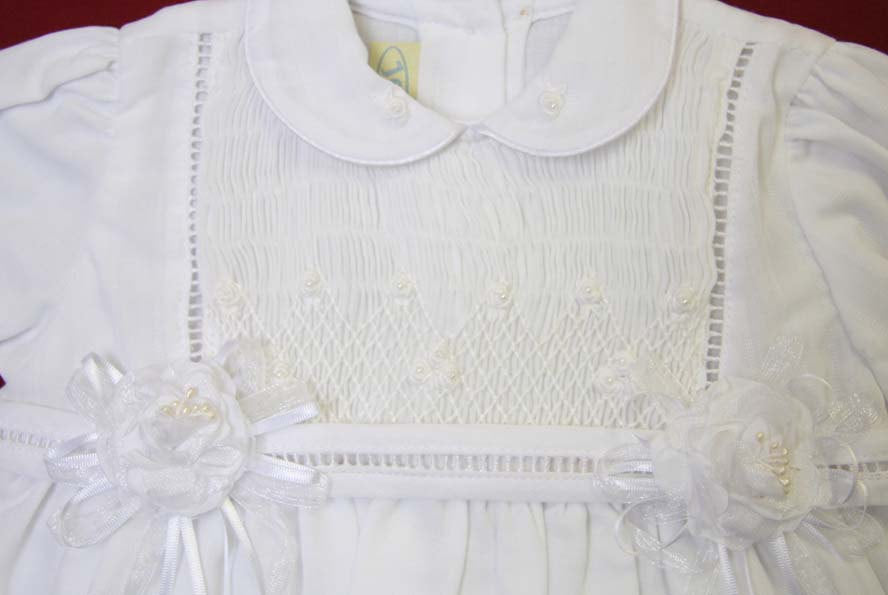 Baby girl white baptism dress