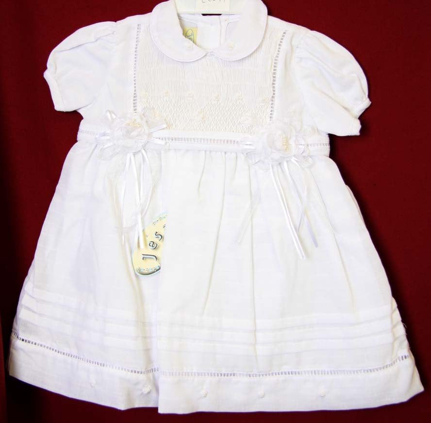 Baby girl White Christening Dress